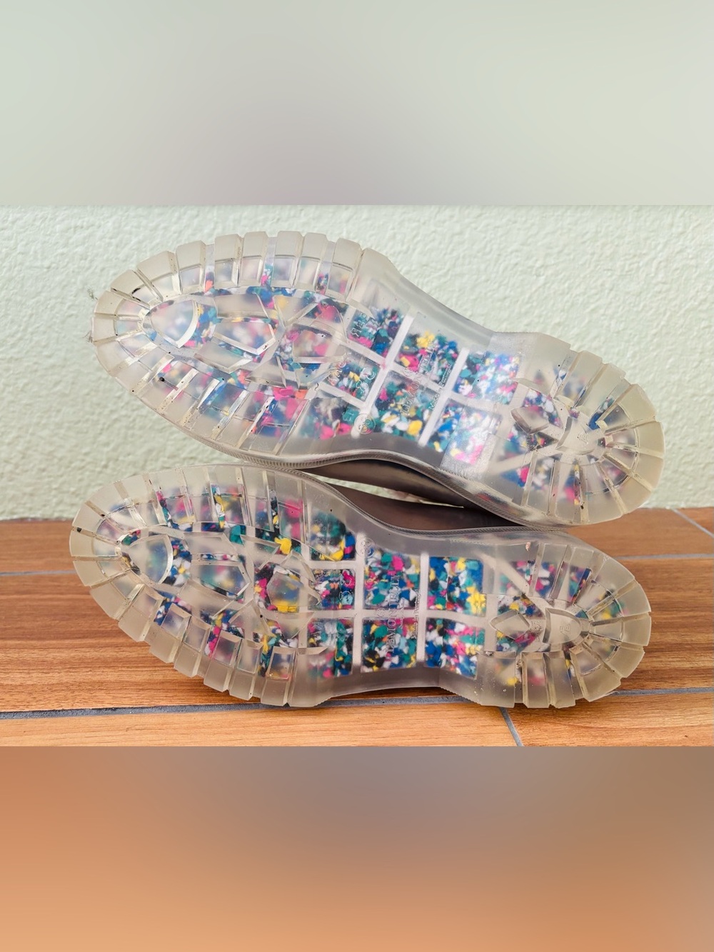 NWOB Lemon Jelly Ravyn Jelly Platform Clear Boots Size: EU 38 or US 7.5 - Picture 9 of 12